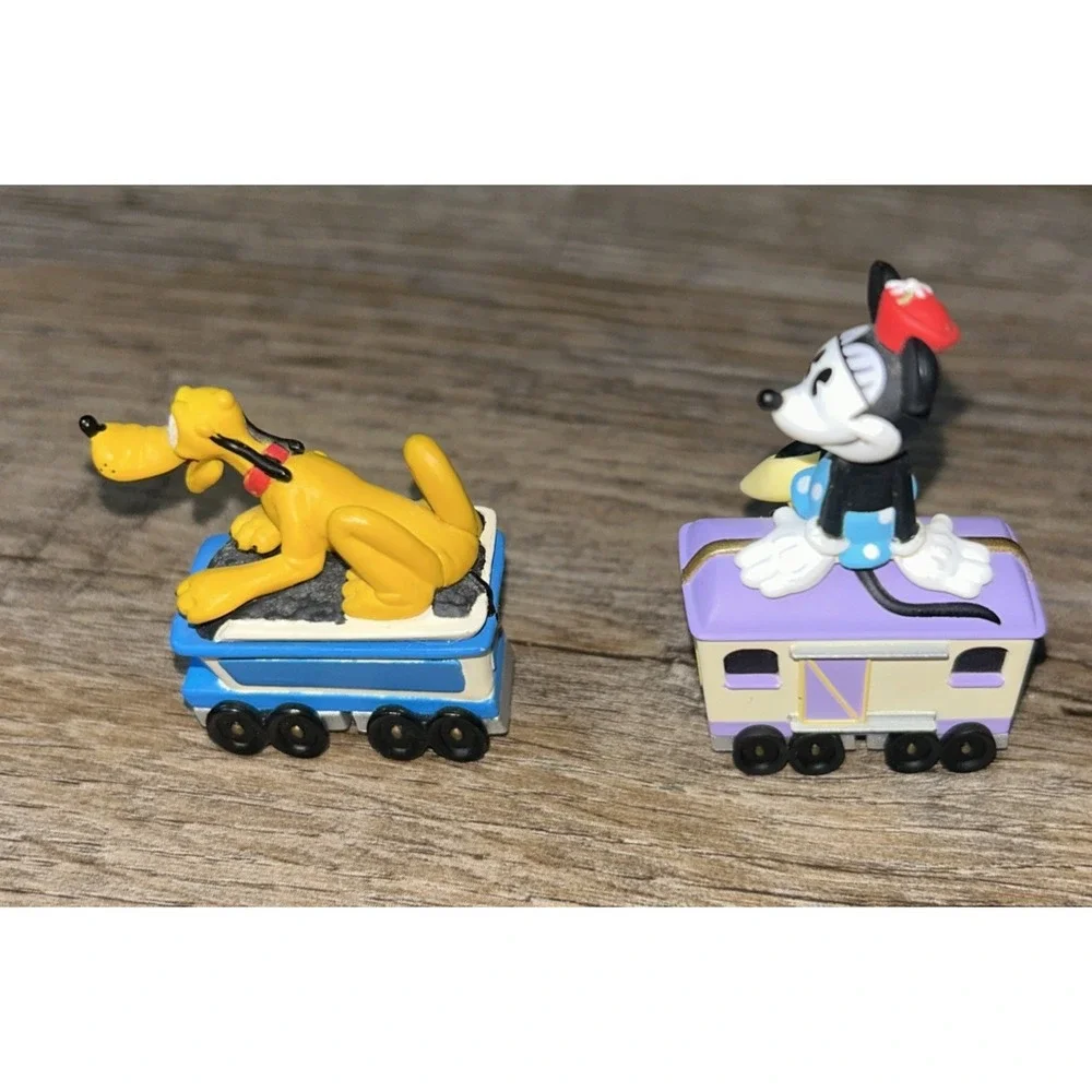 Disney 1998 Hallmark Miniature Partial Train Set Mickey‎ Minnie Mouse Pluto